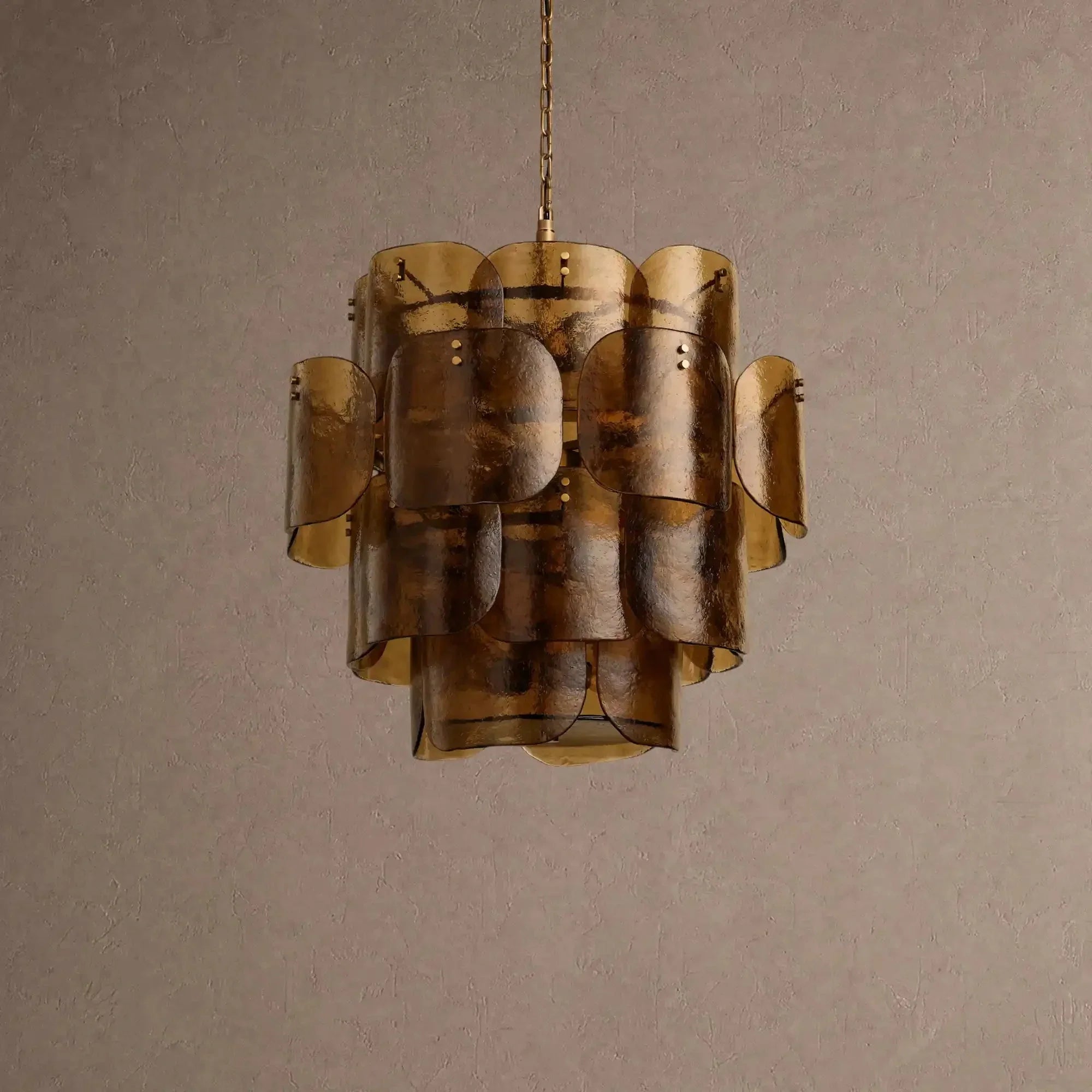 Blaire Round Chandelier - BrownBriglighting