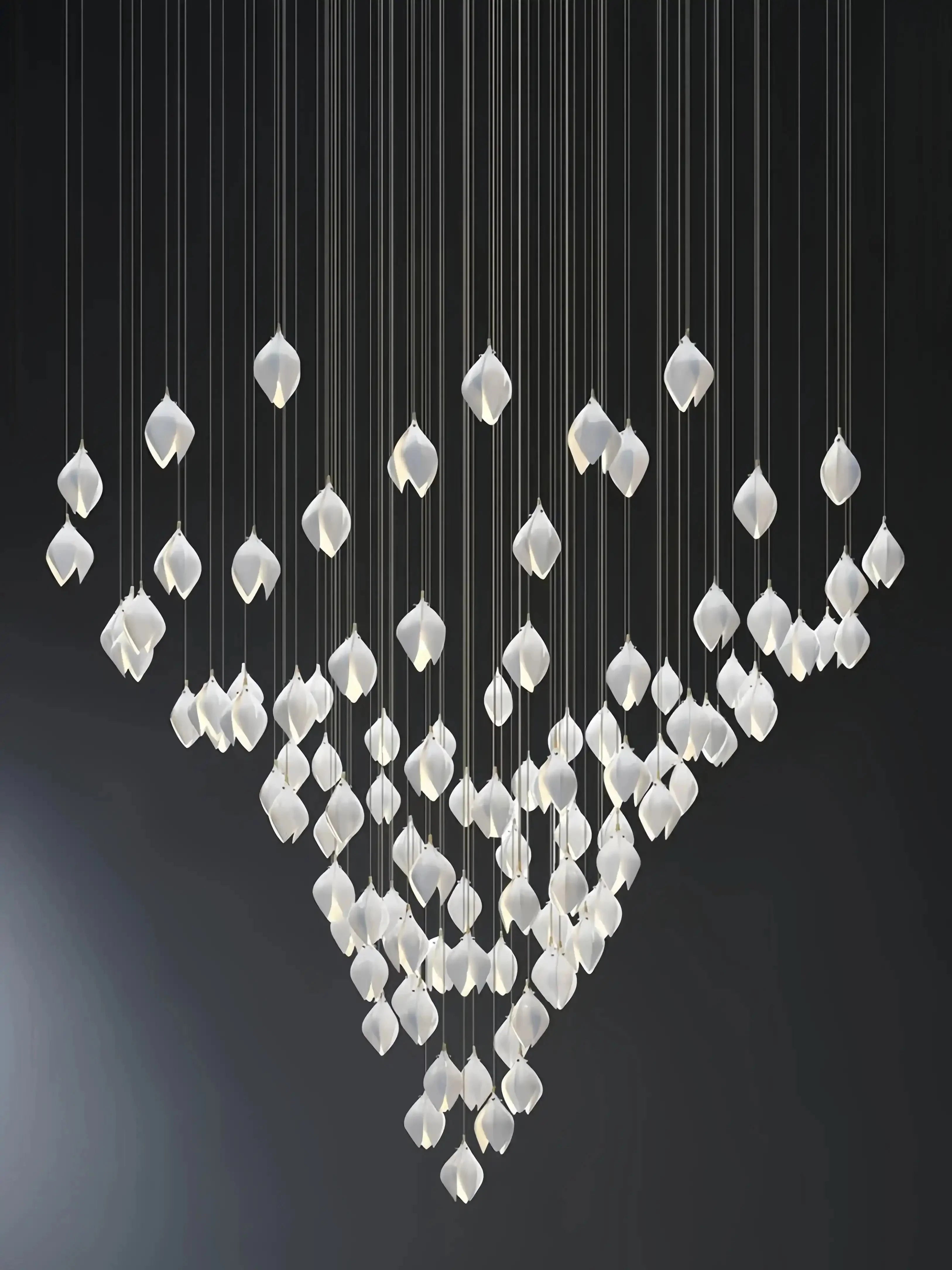 Bloom Chandelier - 26 Lights | Ellipse styleEmitting White LightingBriglighting