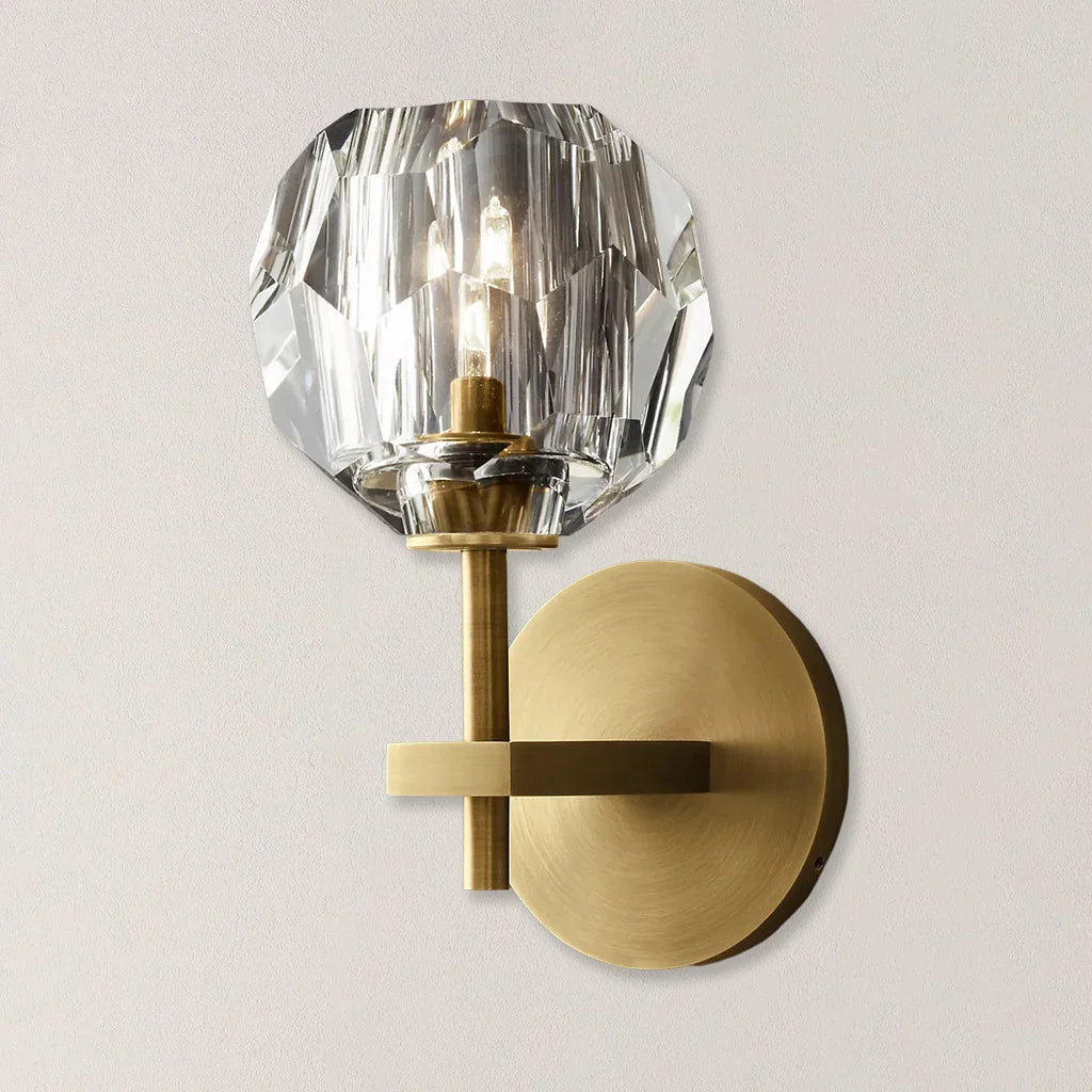 Boule De Clear Crystal Grand Wall Sconce-Briglighting