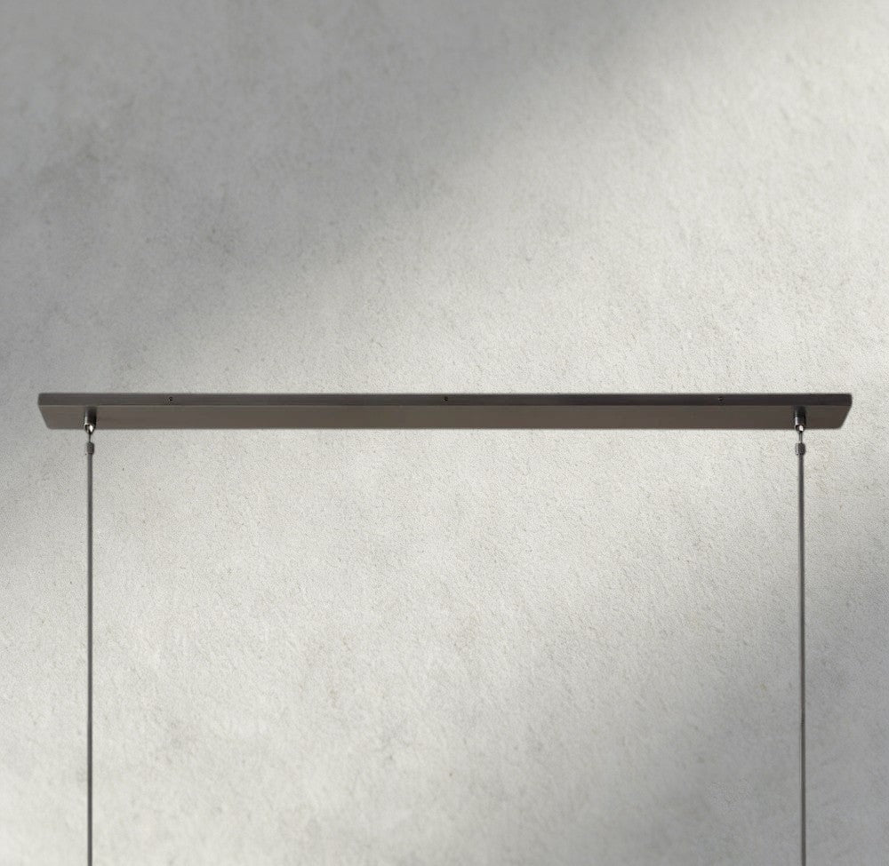 Boule De Cristal Clear Glass Linear Chandelier 48", 60"-Briglighting