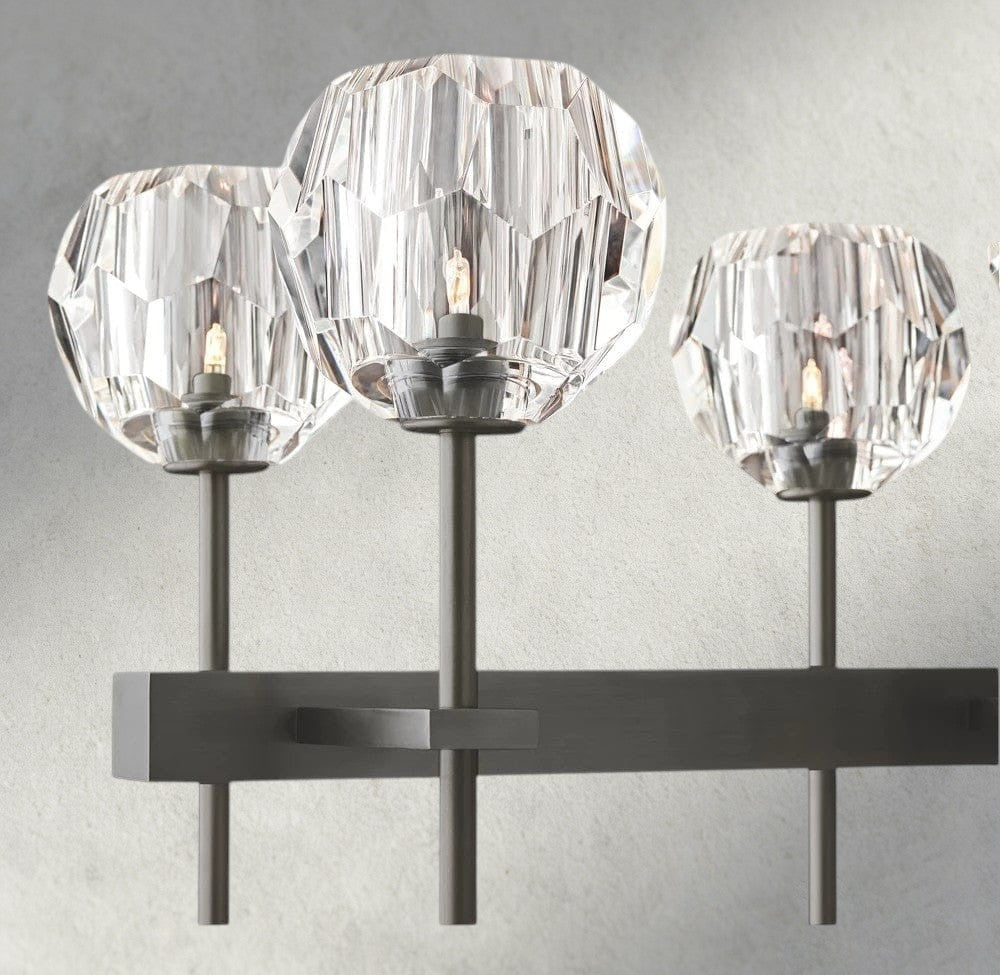 Boule De Cristal Double Linear Chandelier 60"-Briglighting