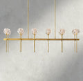 Boule De Cristal Double Linear Chandelier 60"-Briglighting