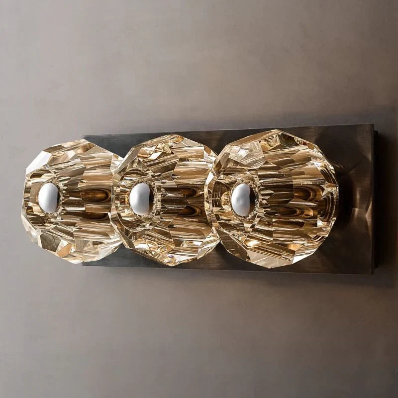 Boule De Crystal Ball Linear Short Wall Sconce-Briglighting
