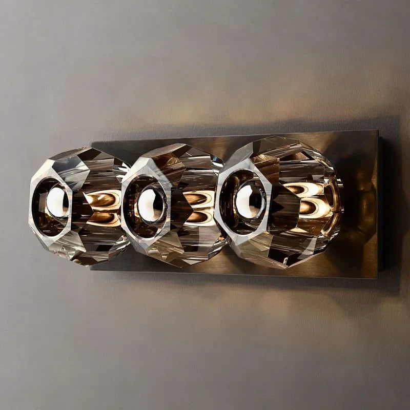 Boule De Crystal Ball Linear Short Wall Sconce-Briglighting