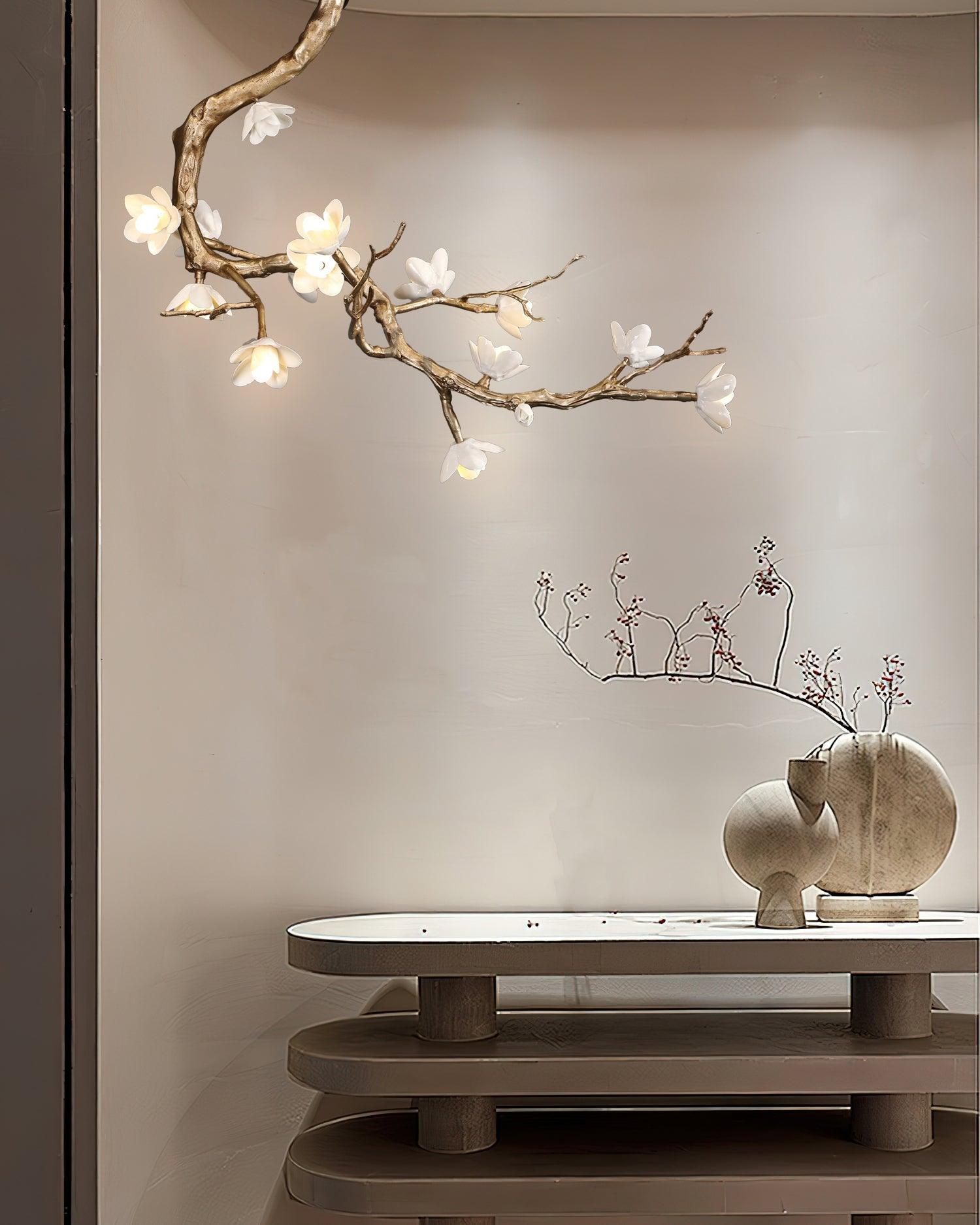 Brass Flower Branch Chandelier-Briglighting