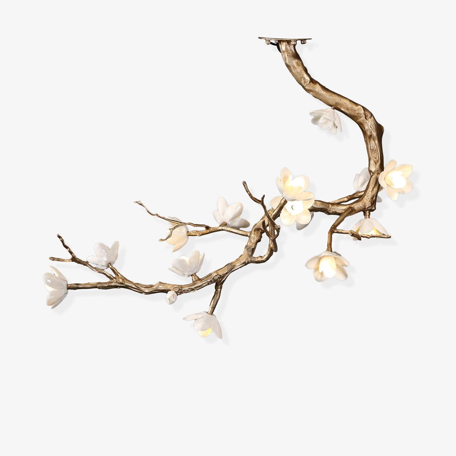 Brass Flower Branch Chandelier-Briglighting
