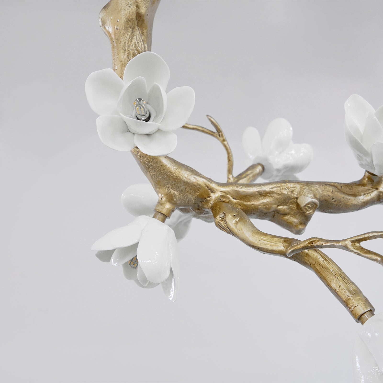 Brass Flower Branch Chandelier-Briglighting