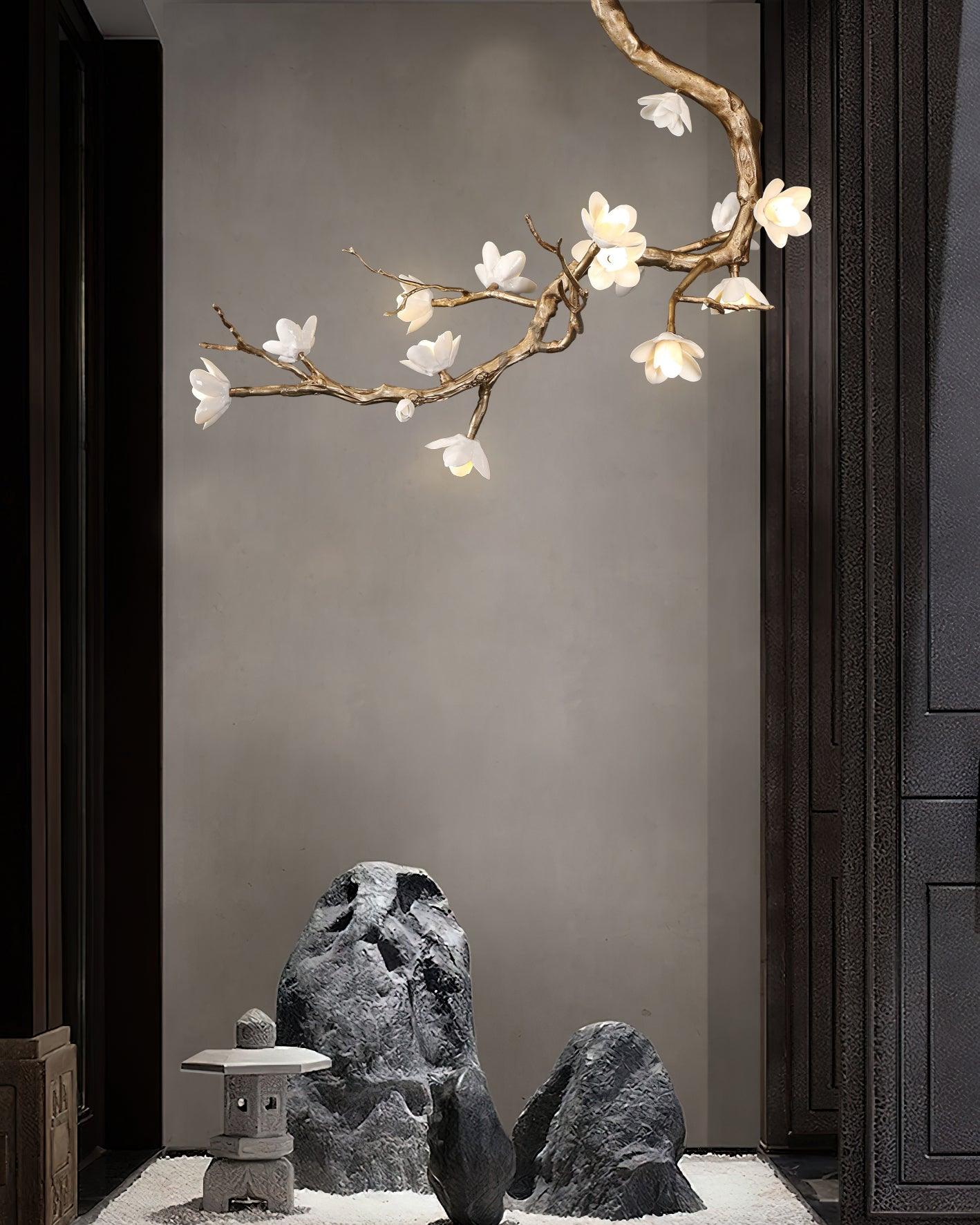 Brass Flower Branch Chandelier-Briglighting