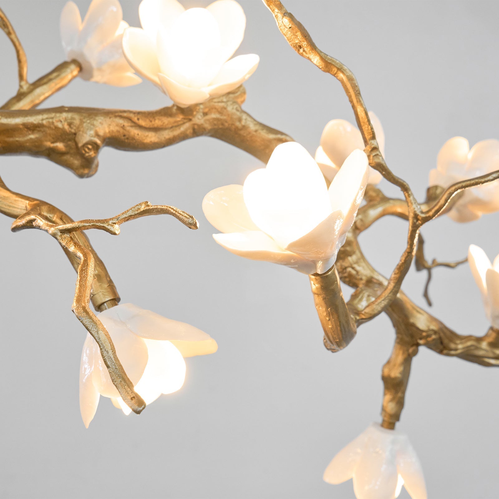 Brass Flower Branch Chandelier-Briglighting