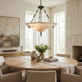 Alabaster Bowl Pendant Light