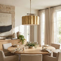 Modern Metal Drum Pendant Light