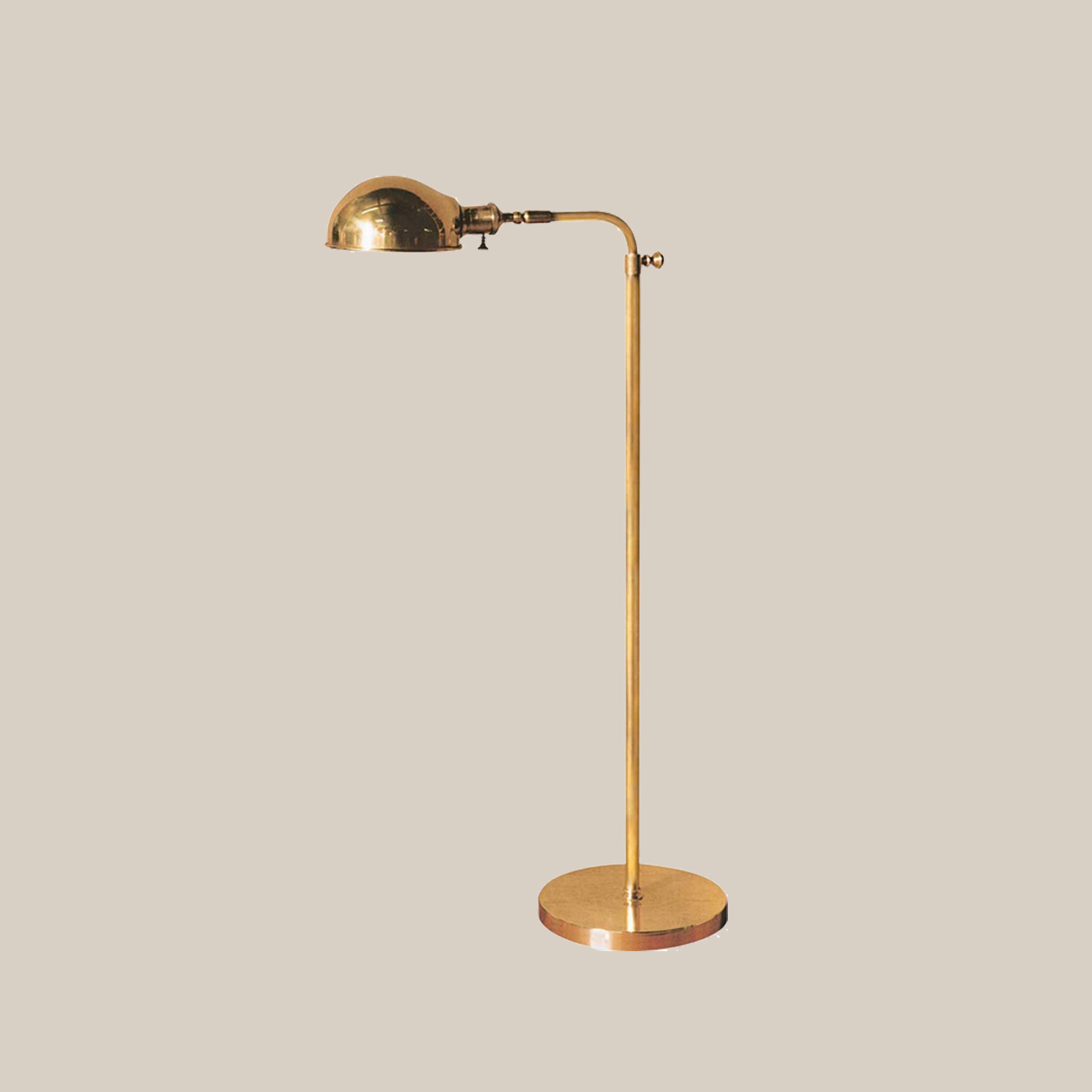 Adjustable Brass Floor Lamp