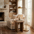 Adjustable Brass Floor Lamp