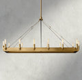 Camino Rectangular Outdoor Chandelier 41", 54"-chandelier-Briglighting