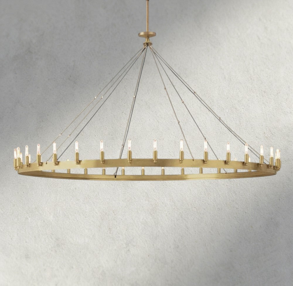 Camino Round Outdoor Chandelier 26", 38", 50", 63", 73"-chandelier-Briglighting