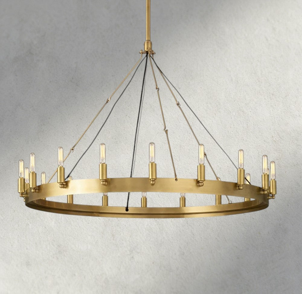 Camino Round Outdoor Chandelier 26", 38", 50", 63", 73"-chandelier-Briglighting