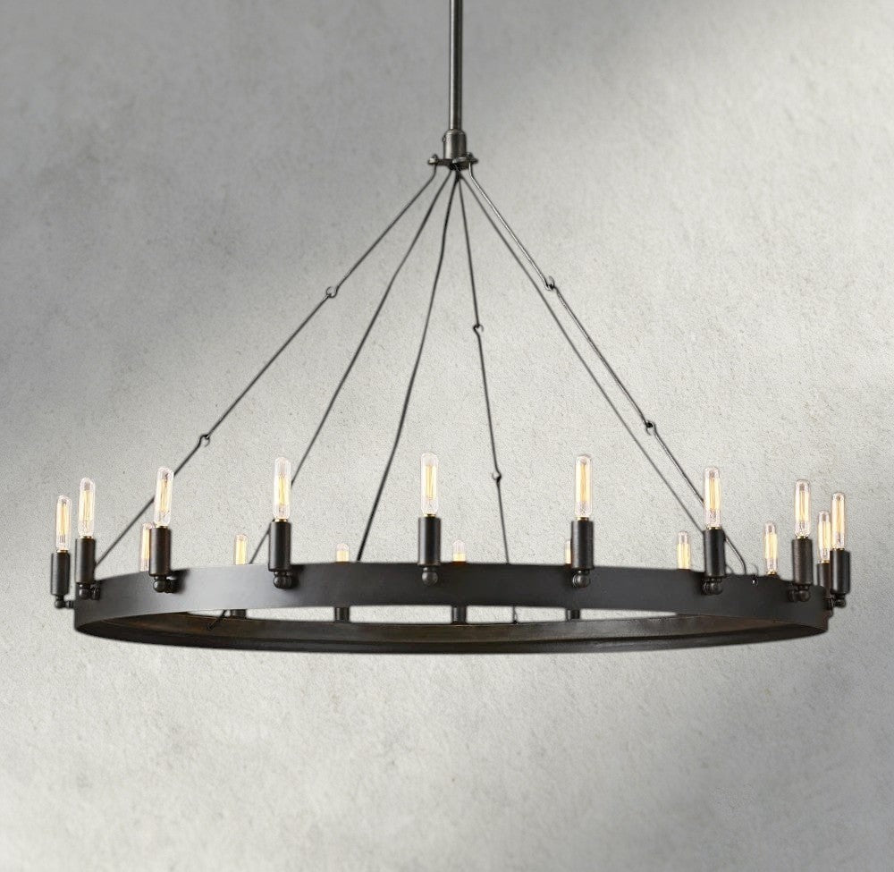 Camino Round Outdoor Chandelier 26", 38", 50", 63", 73"-chandelier-Briglighting