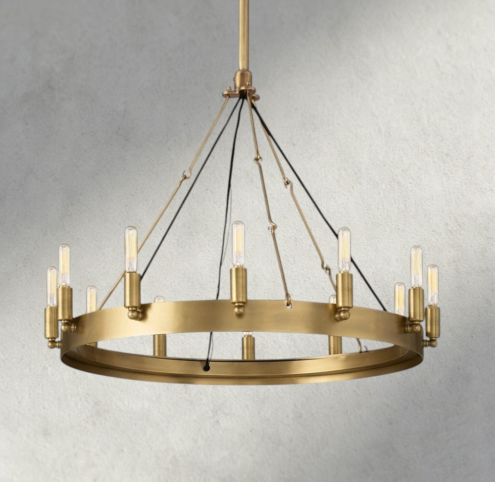 Camino Round Outdoor Chandelier 26", 38", 50", 63", 73"-chandelier-Briglighting