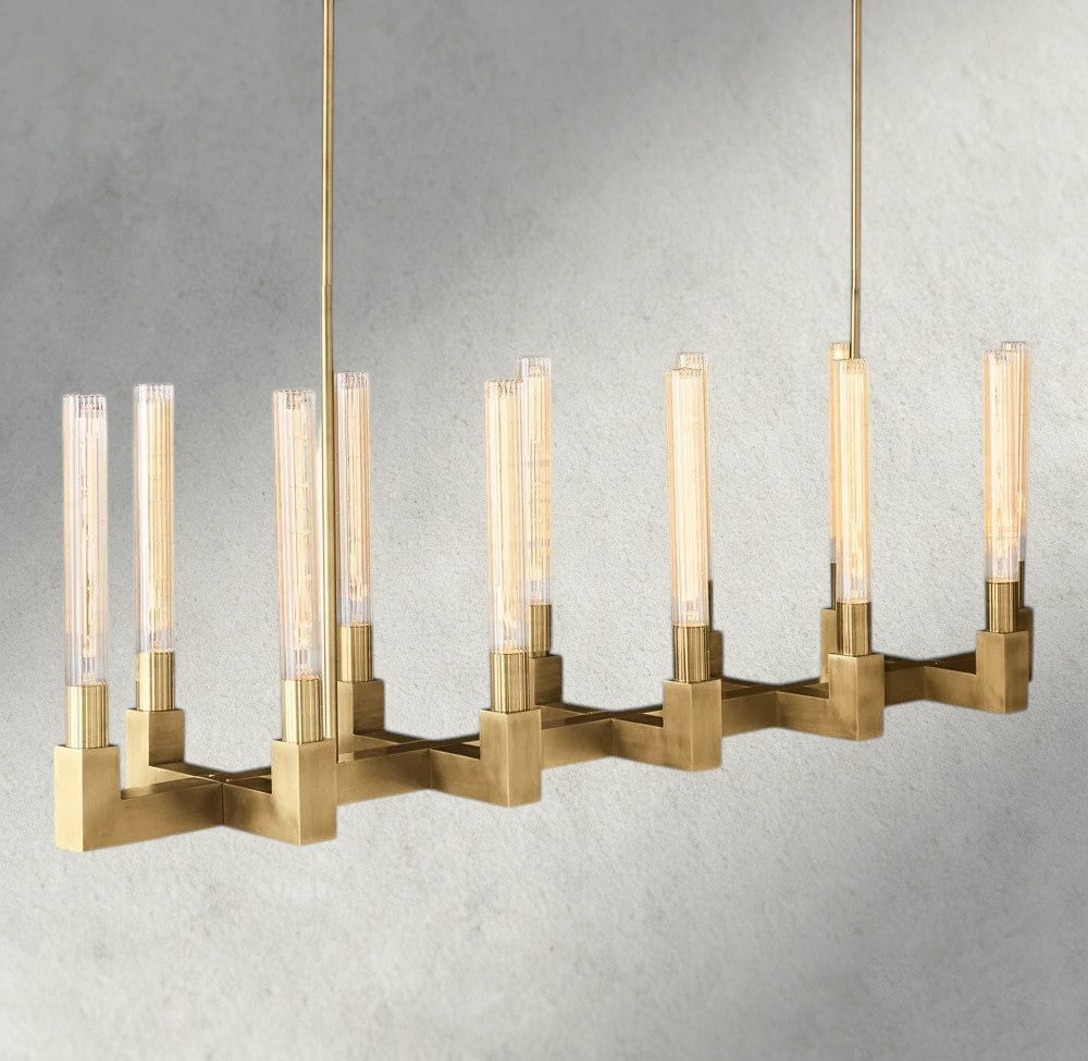 Cannele Linear Chandelier 55", 67"-chandelier-Briglighting