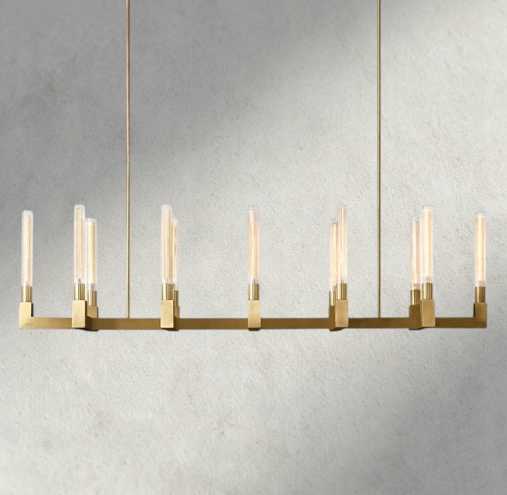 Cannele Linear Chandelier 55", 67"-chandelier-Briglighting