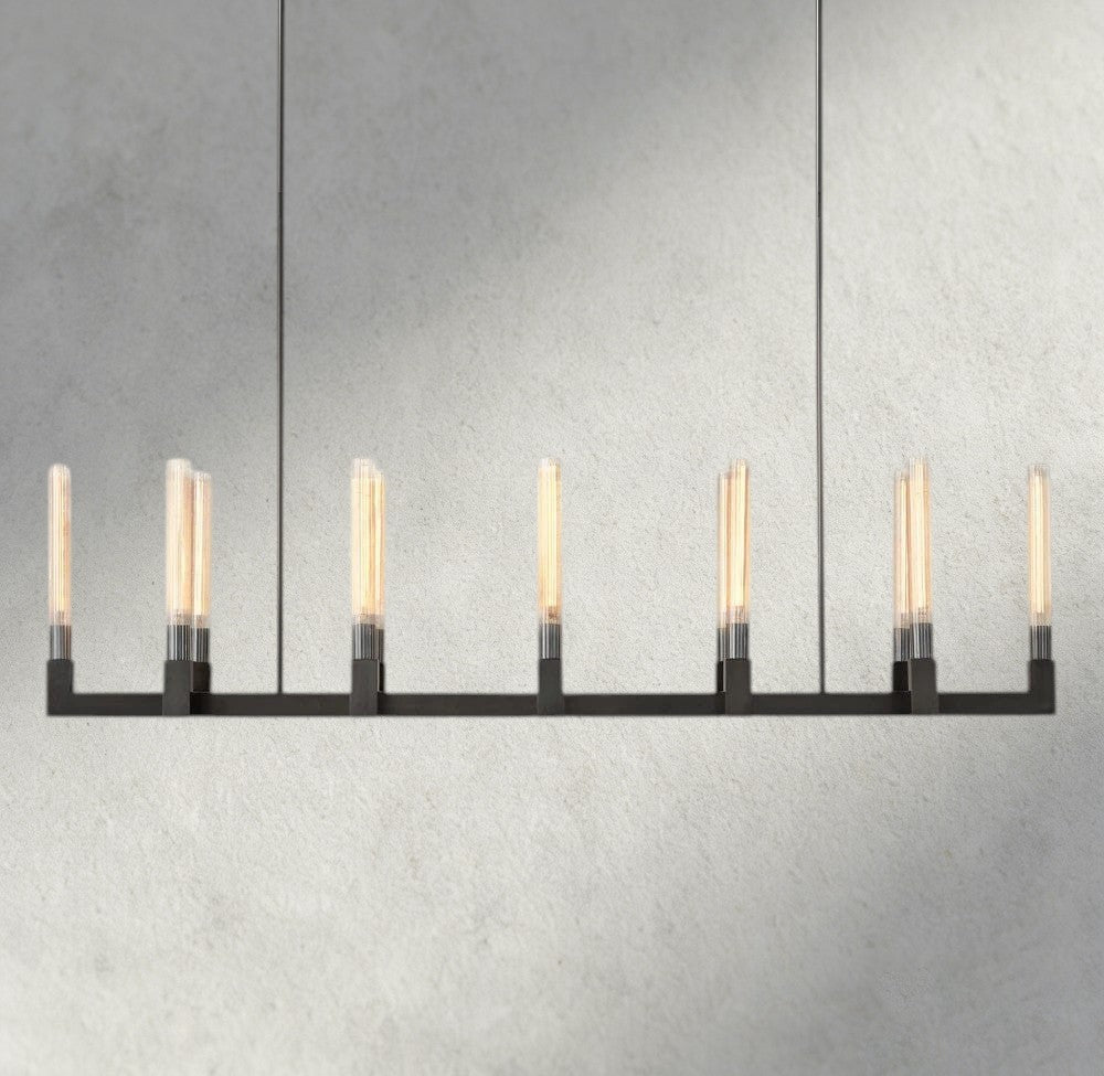 Cannele Linear Chandelier 55", 67"-chandelier-Briglighting