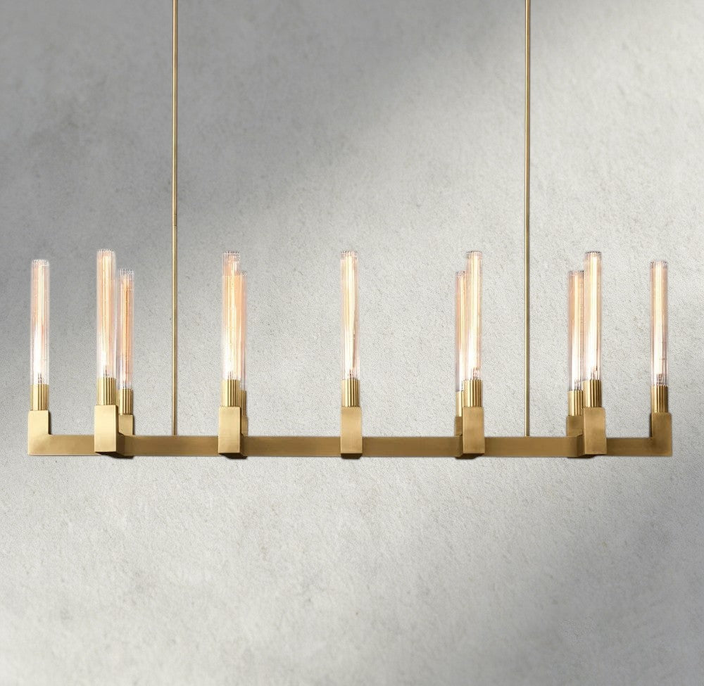 Cannele Linear Chandelier 55", 67"-chandelier-Briglighting