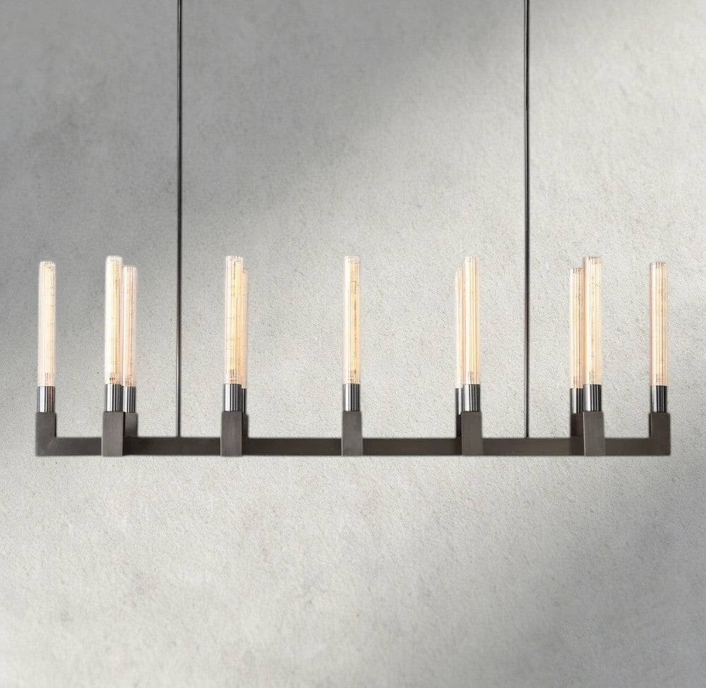 Cannele Linear Chandelier 55", 67"-chandelier-Briglighting