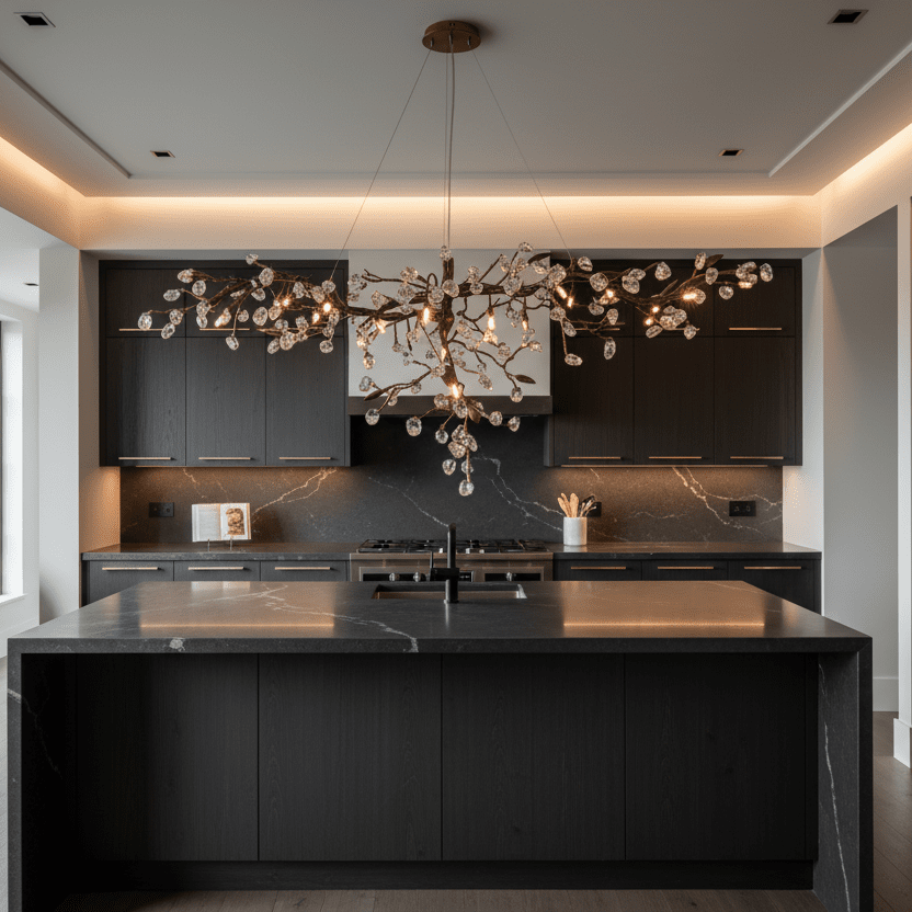 Cherry Blossom Branch Tree Chandelier-Briglighting