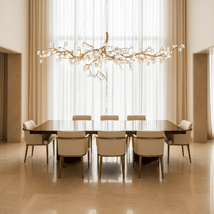 Cherry Blossom Branch Tree Chandelier-Briglighting