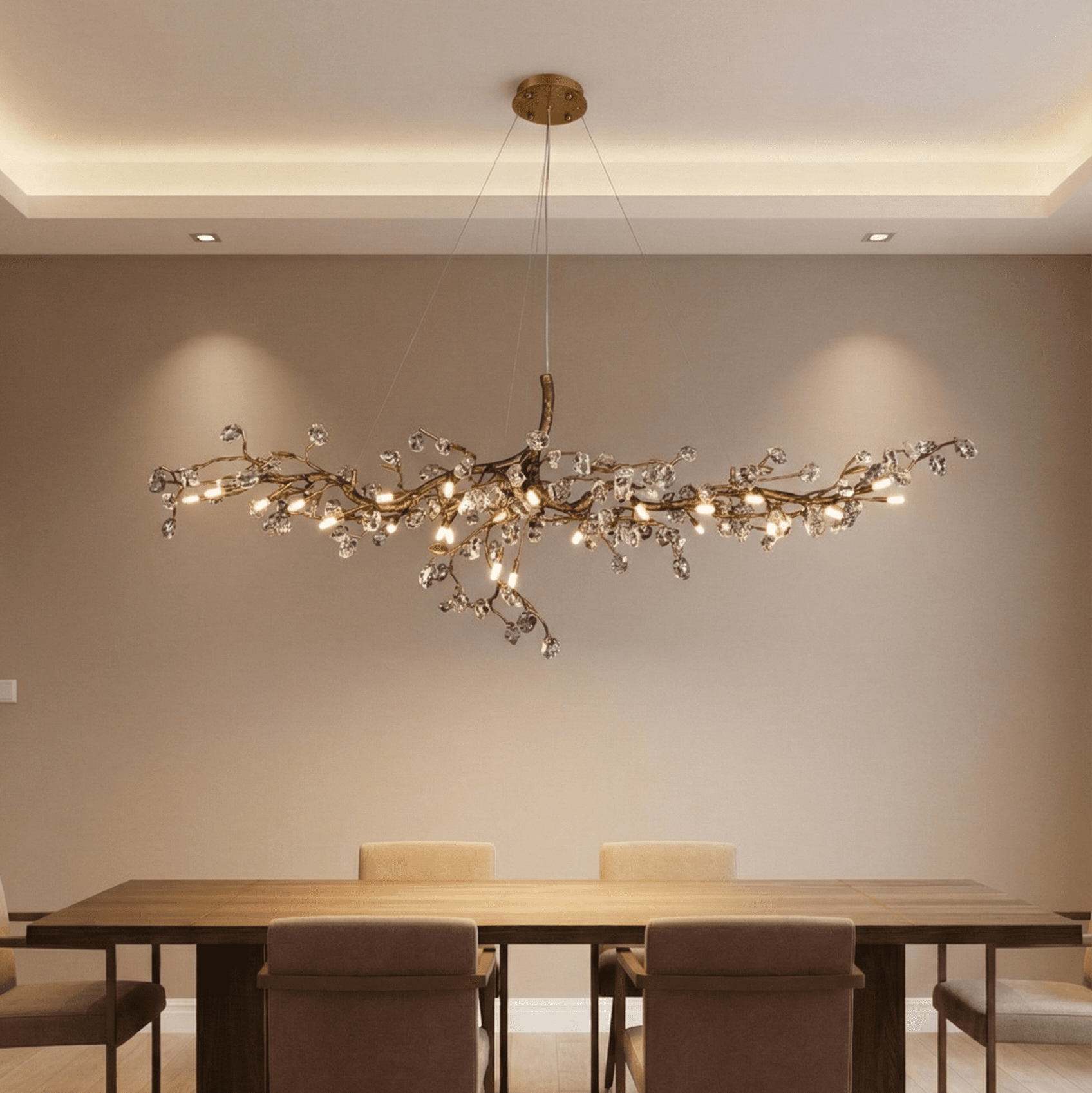 Cherry Blossom Branch Tree Chandelier-Briglighting