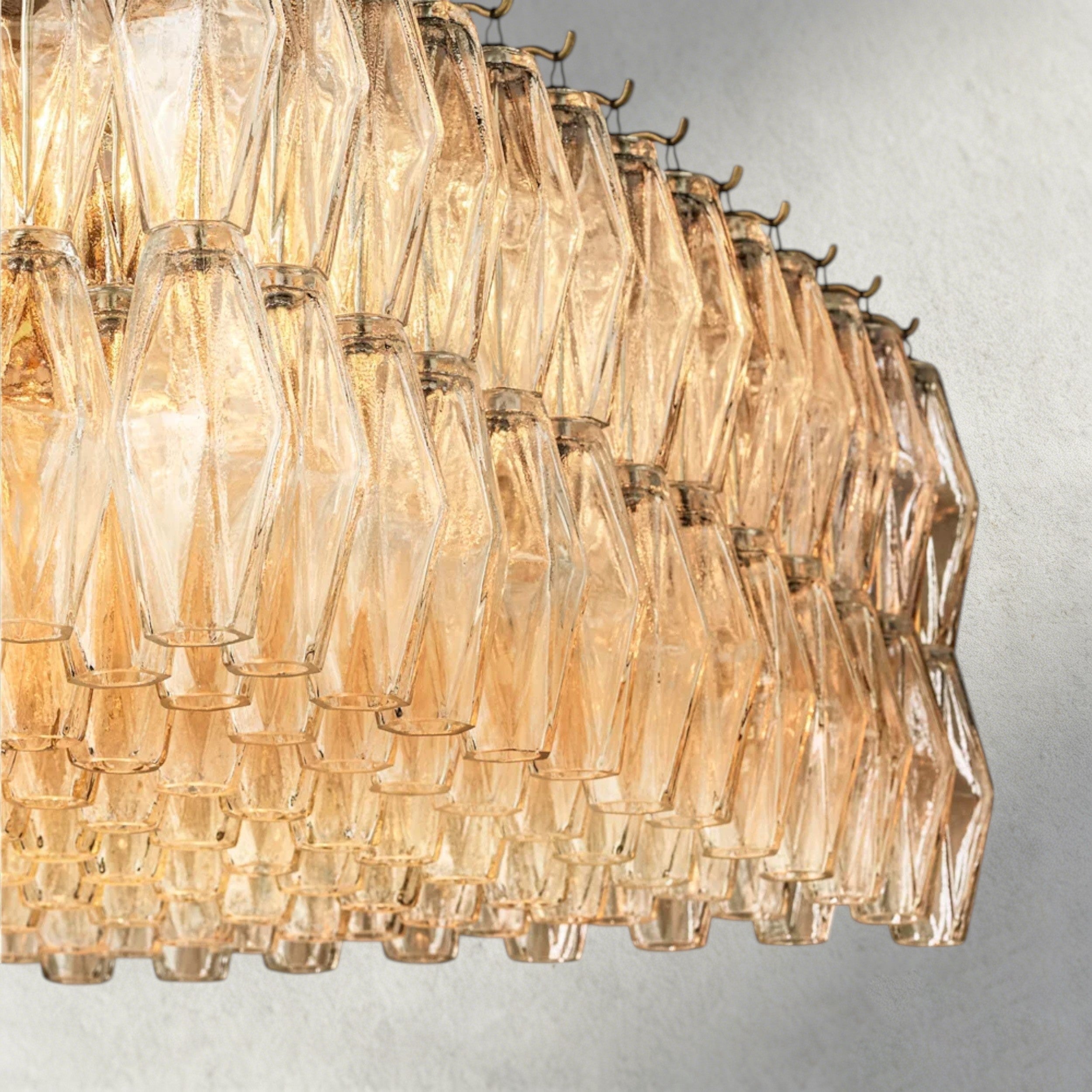 CHIARA CLEAR/ SMOKE GLASS RECTANGULAR CHANDELIER 54", 74"-chandelier-Briglighting