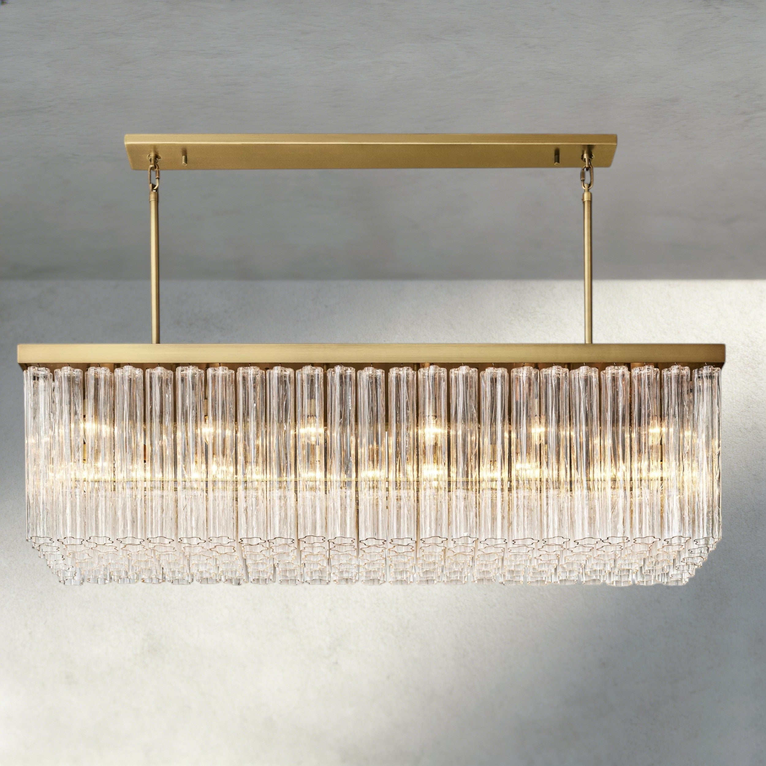 Cielo Rectangular Chandelier 54", 73"-chandelier-Briglighting