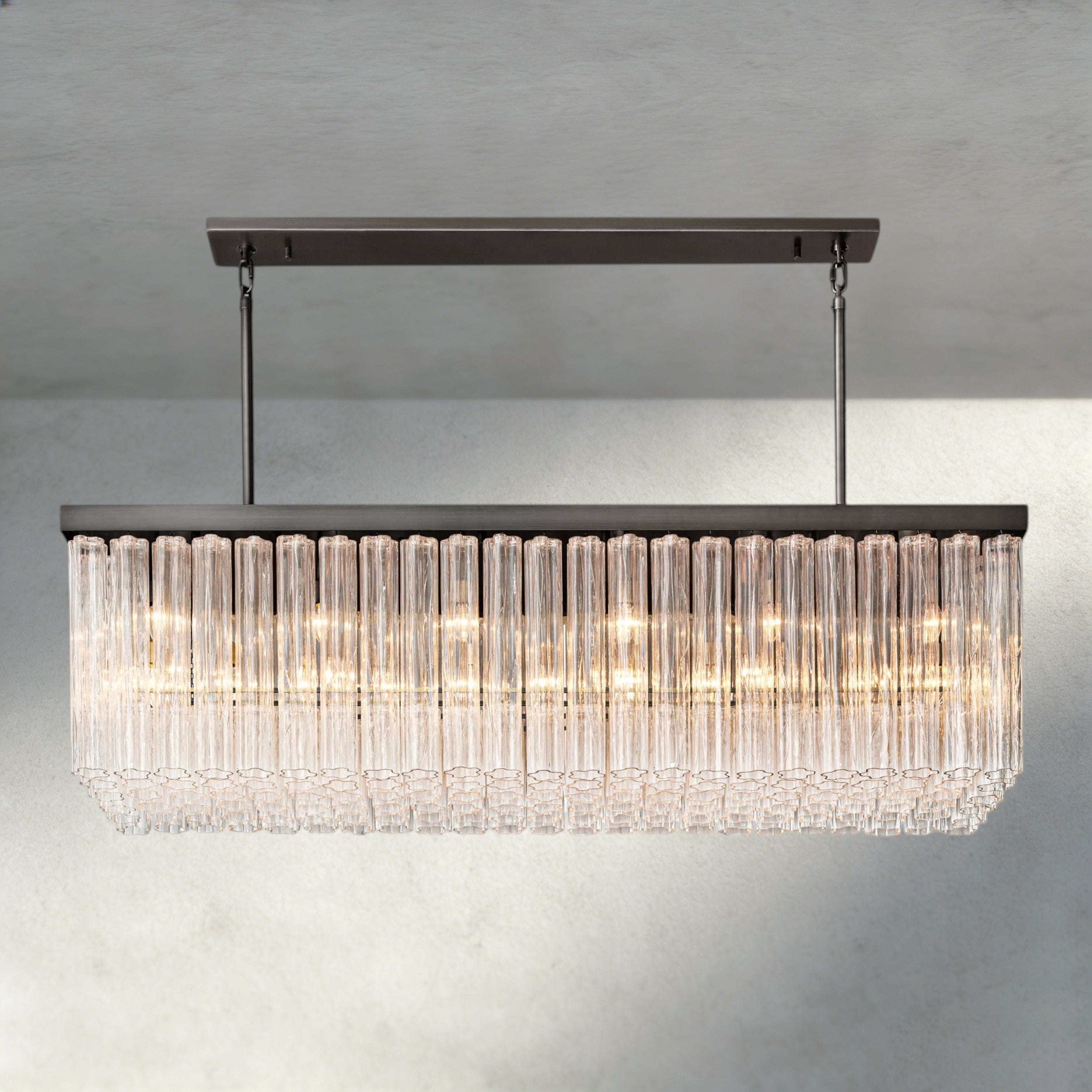 Cielo Rectangular Chandelier 54", 73"-chandelier-Briglighting
