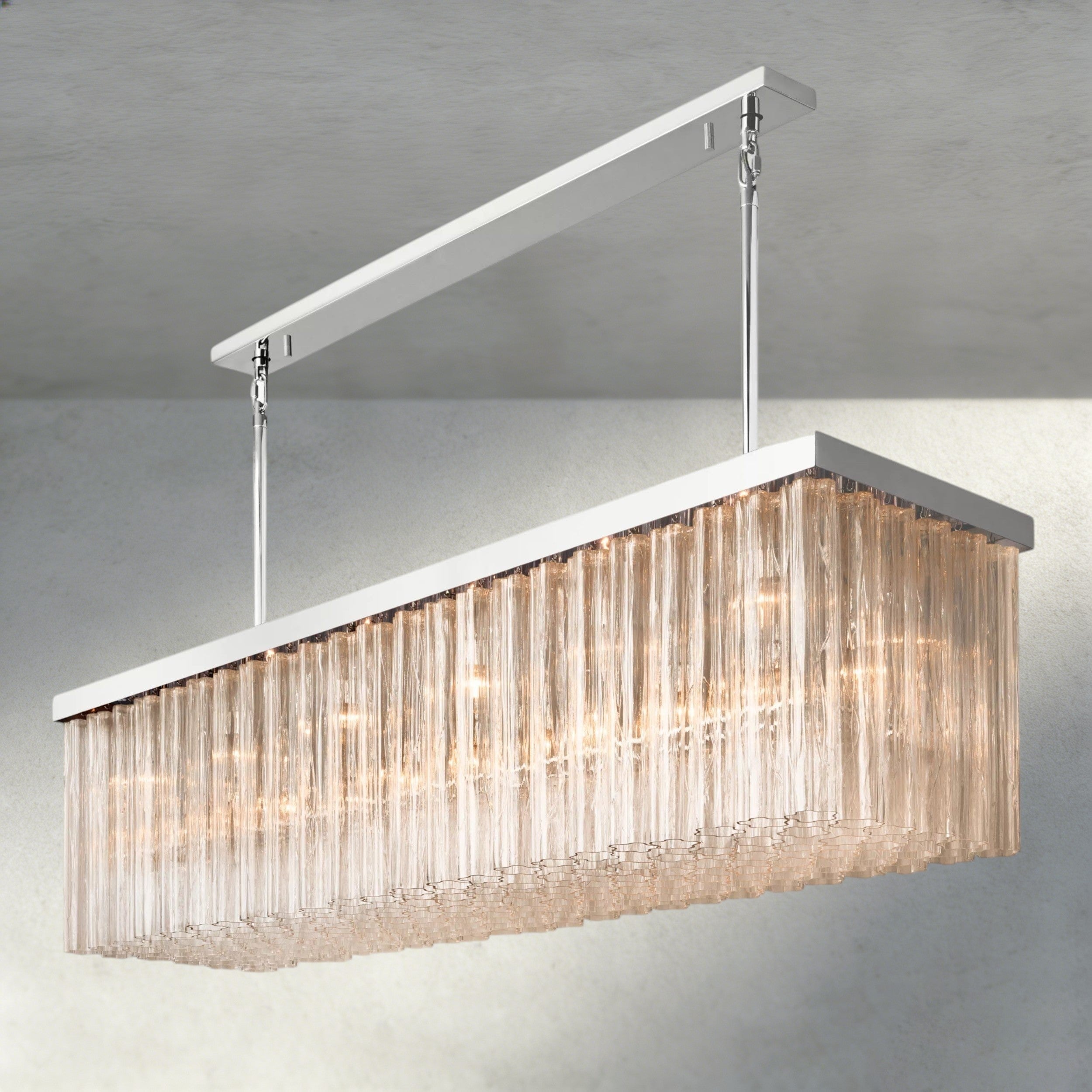 Cielo Rectangular Chandelier 54", 73"-chandelier-Briglighting