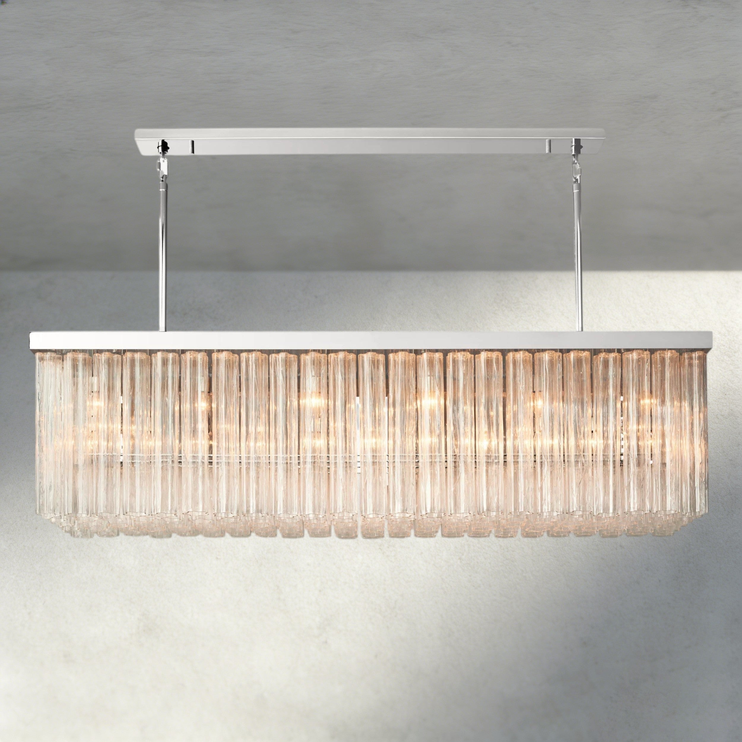 Cielo Rectangular Chandelier 54", 73"-chandelier-Briglighting