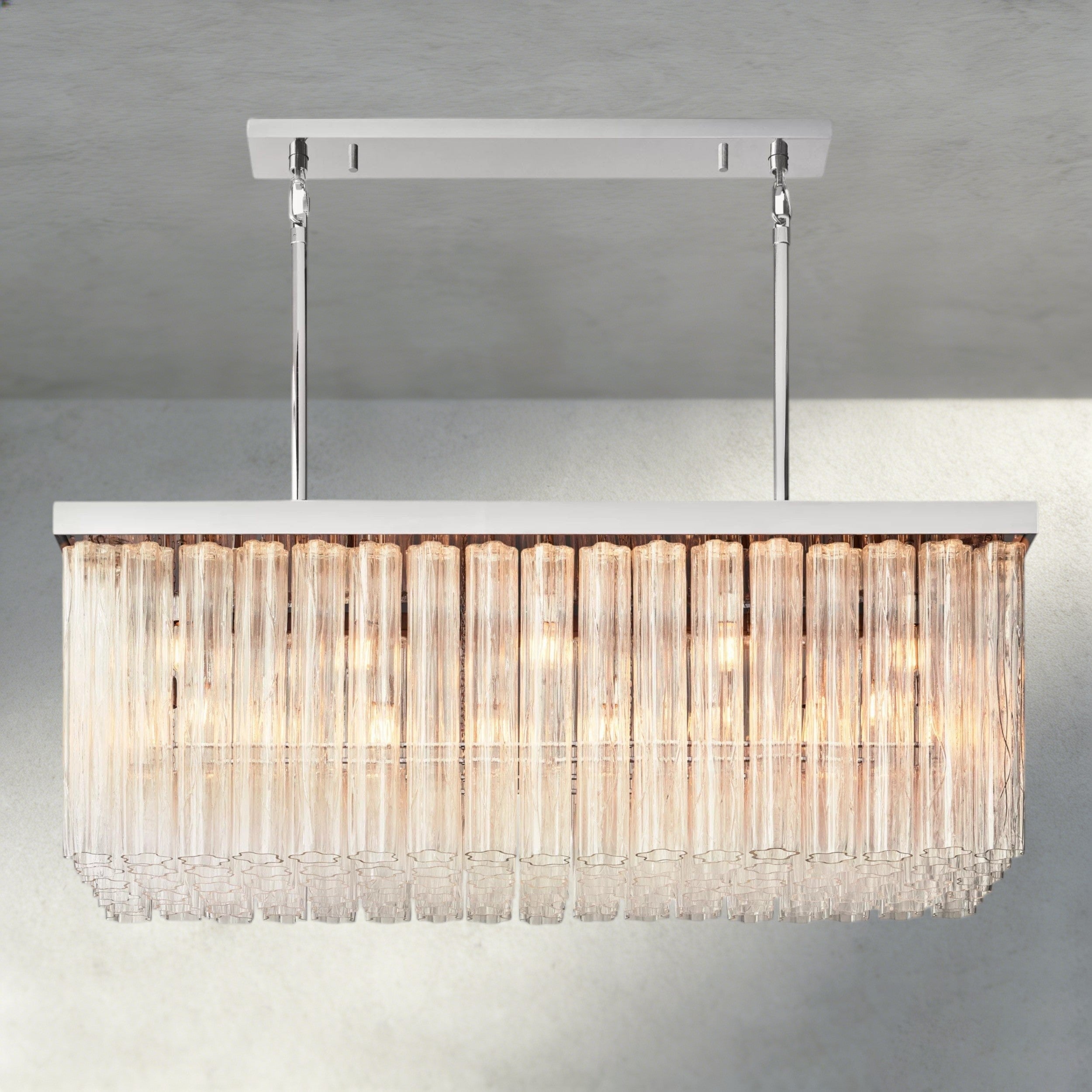 Cielo Rectangular Chandelier 54", 73"-chandelier-Briglighting
