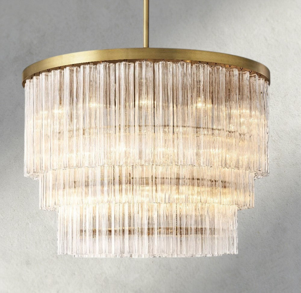 Cielo Three-Tier Round Chandelier 36", 48"-chandelier-Briglighting