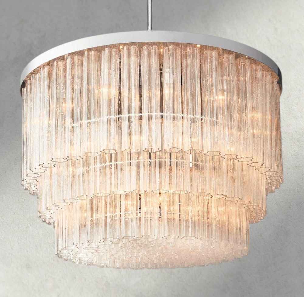 Cielo Three-Tier Round Chandelier 36", 48"-chandelier-Briglighting