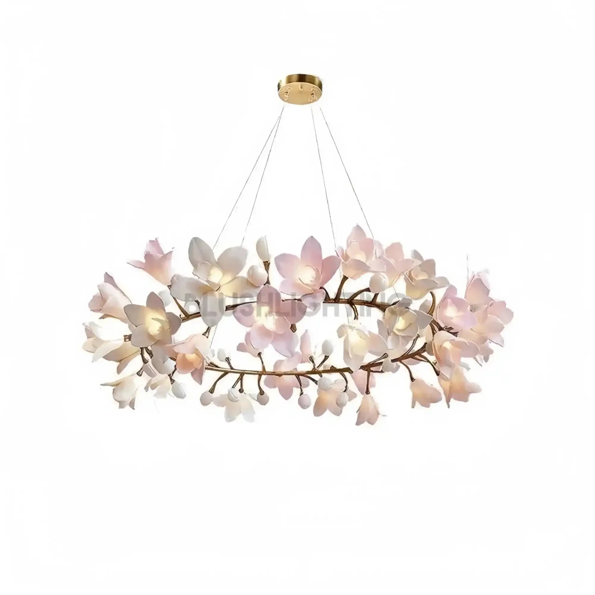 Circular Blossom Chandelier - Dia 23.6″(60cm) x H 15.7″(40cm)-Briglighting