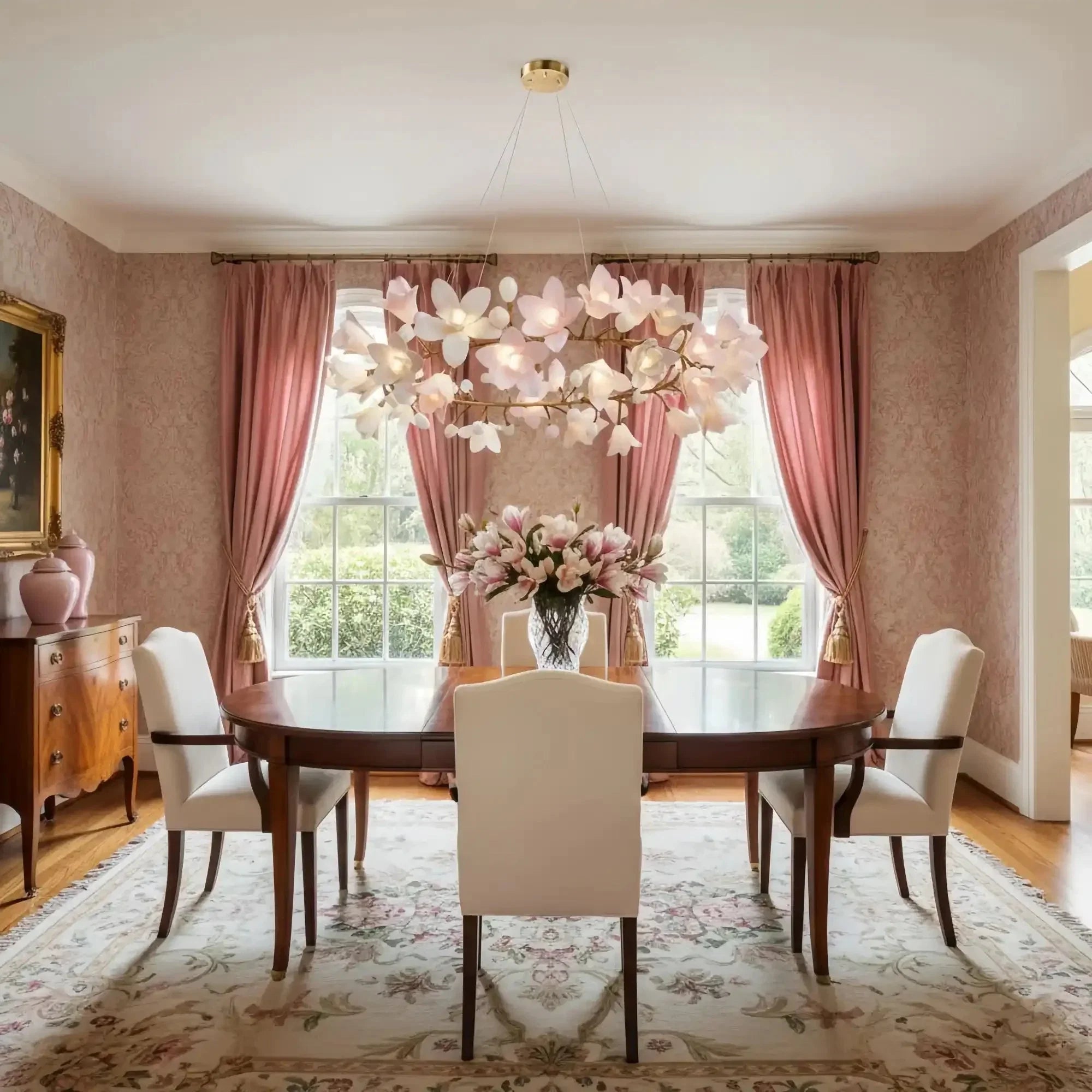 Circular Blossom Chandelier - L 70.9″(180cm) x W 19.7″(50cm) x H 19.7″(50cm)-Briglighting