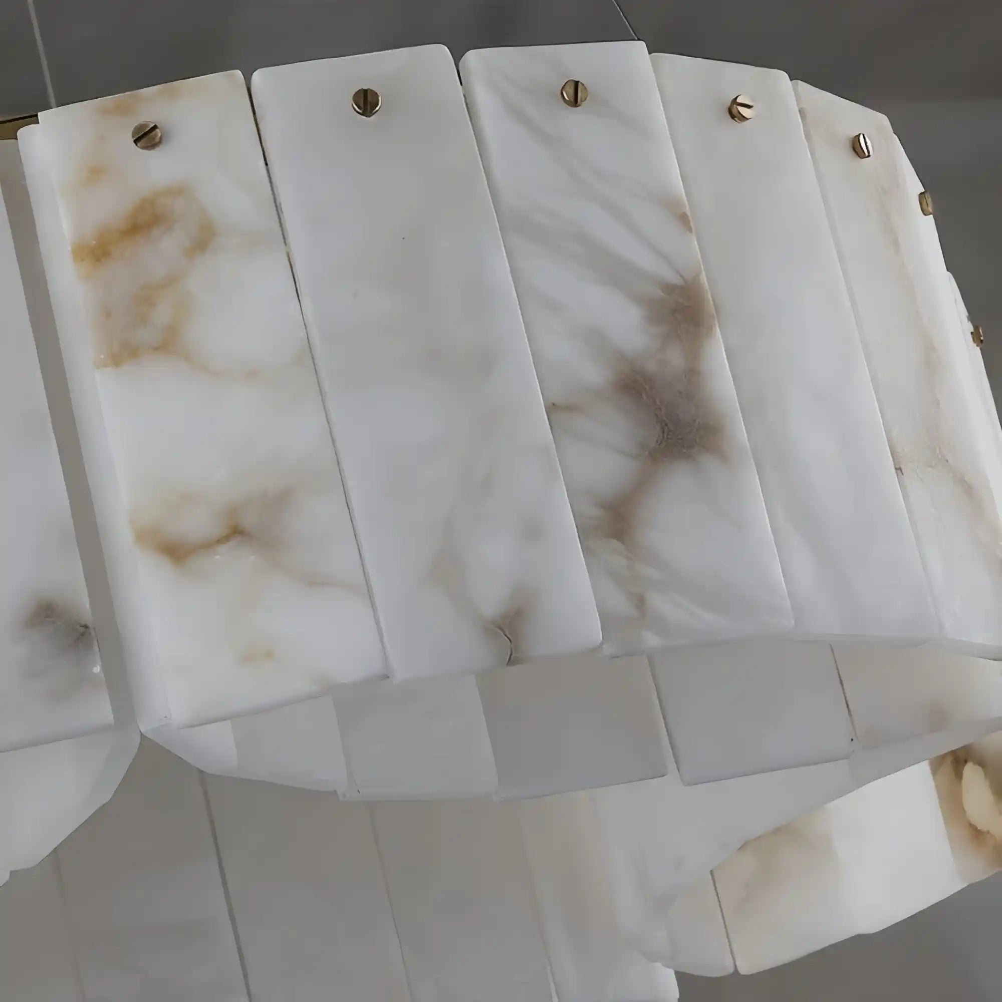 Contemporary Alabaster Flush Mount Ceiling Lamp-Chandeliers-Briglighting