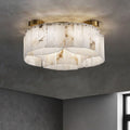 Contemporary Alabaster Flush Mount Ceiling Lamp-Chandeliers-Briglighting