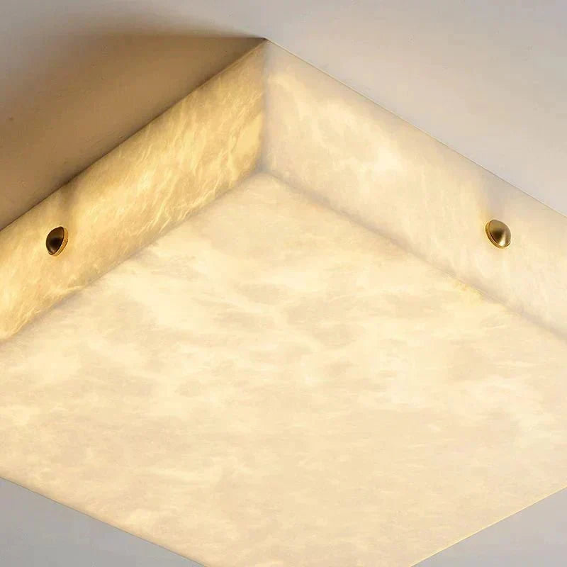 Coral Modern Alabaster Flushmount, Designer Ceiling Light Fixtures-Chandelier-Briglighting