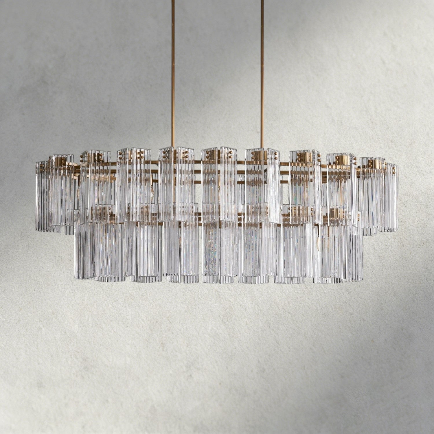 Delsie Oval Chandelier 51", 63", 72"