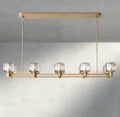 Demaret double Linear chandelier 54", 72"-chandelier-Briglighting