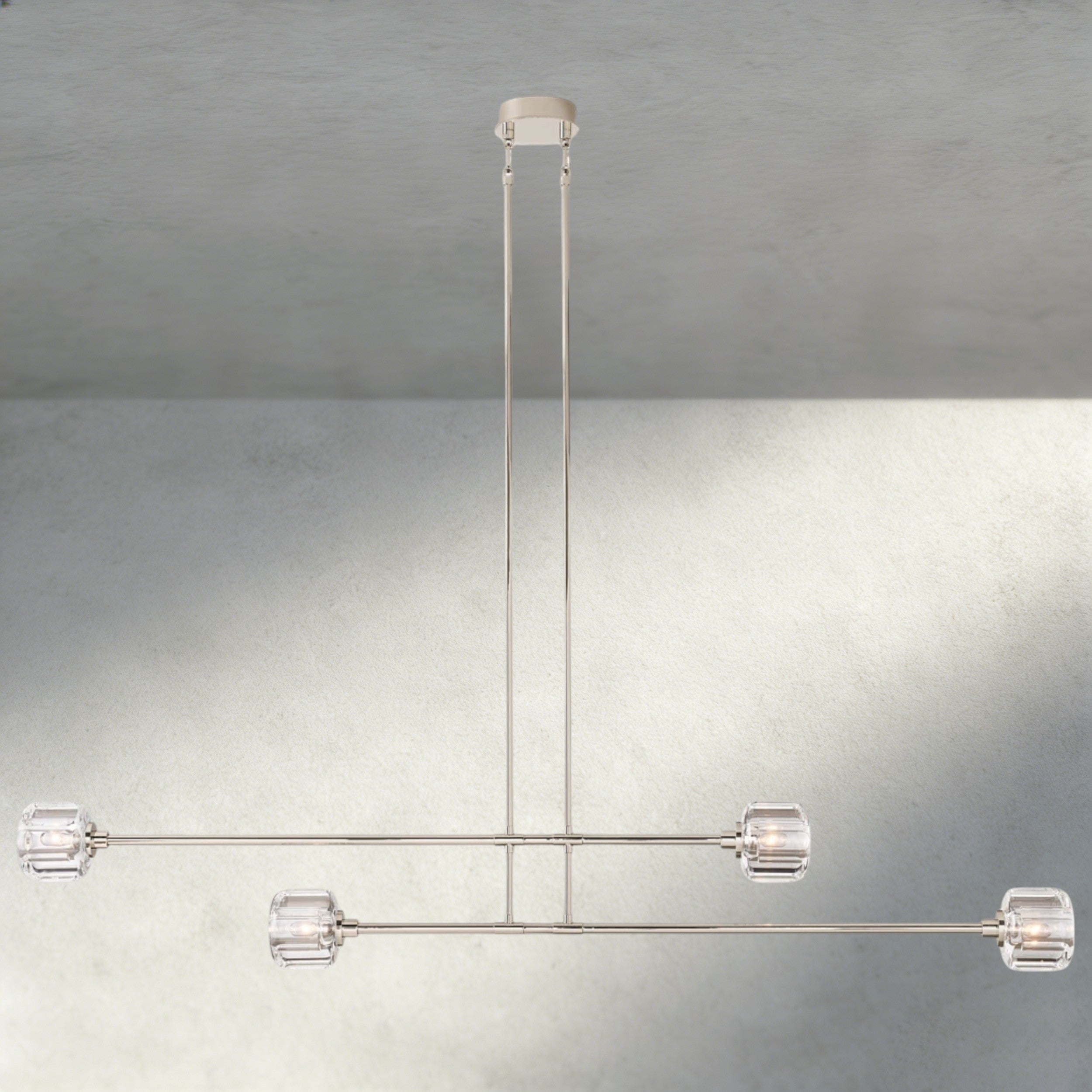 Demaret Mobile Linear Chandelier 54", 72"-chandelier-Briglighting