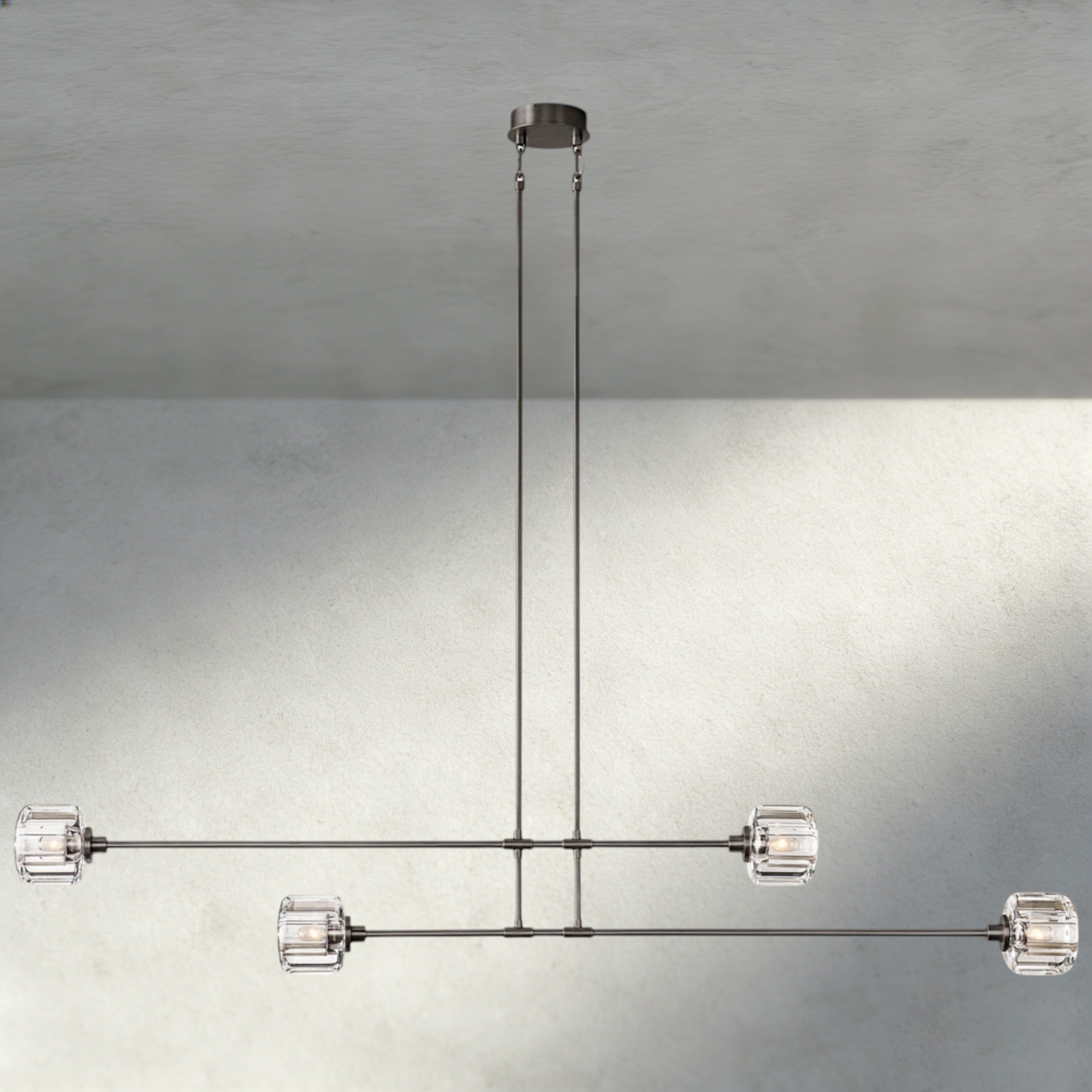 Demaret Mobile Linear Chandelier 54", 72"-chandelier-Briglighting