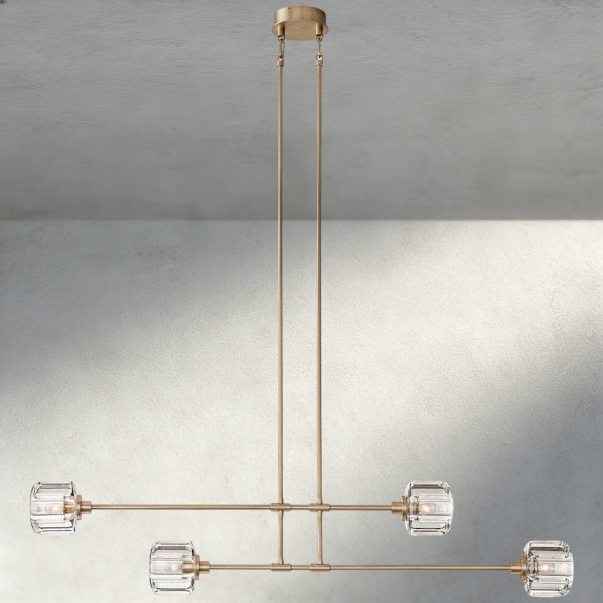 Demaret Mobile Linear Chandelier 54", 72"-chandelier-Briglighting