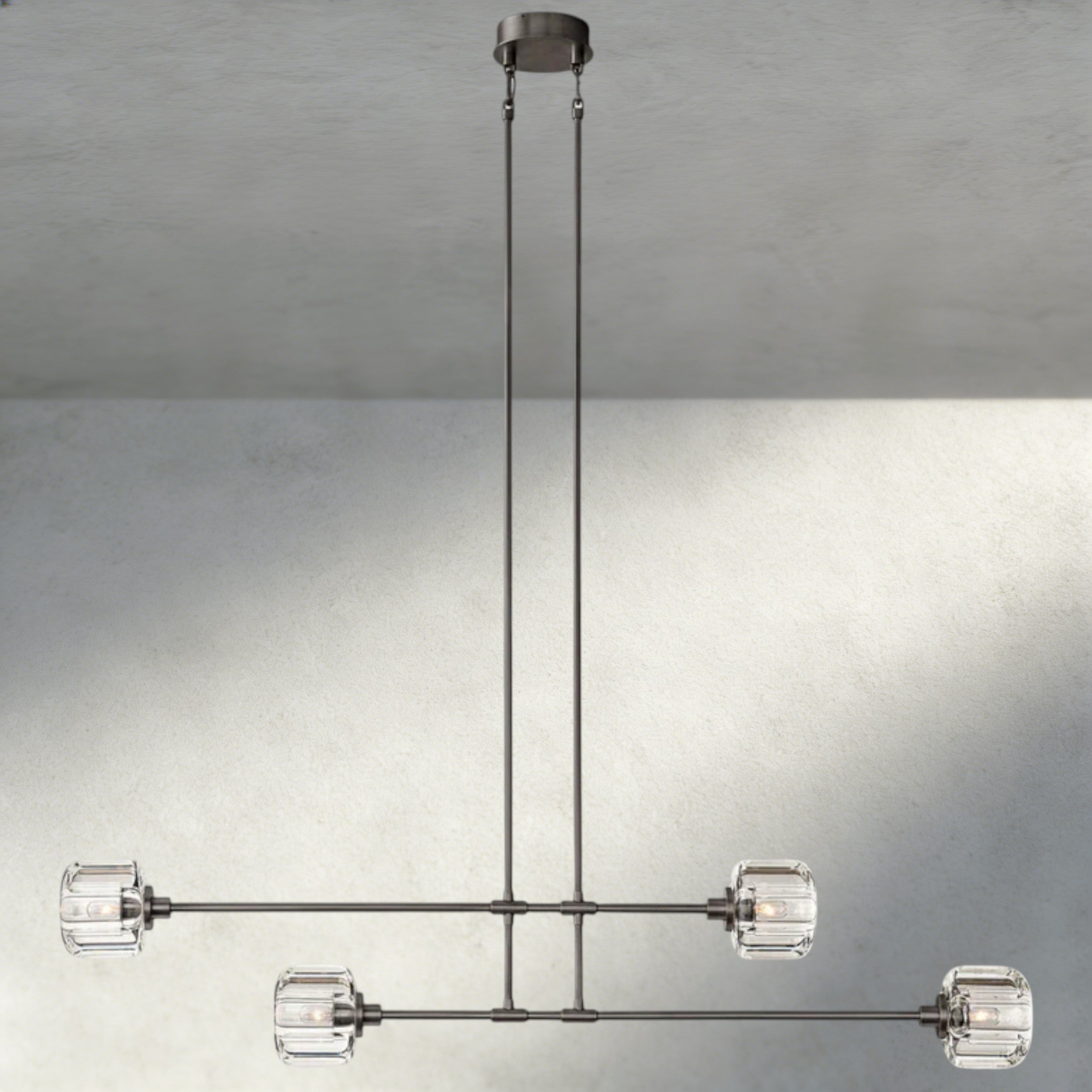 Demaret Mobile Linear Chandelier 54", 72"-chandelier-Briglighting