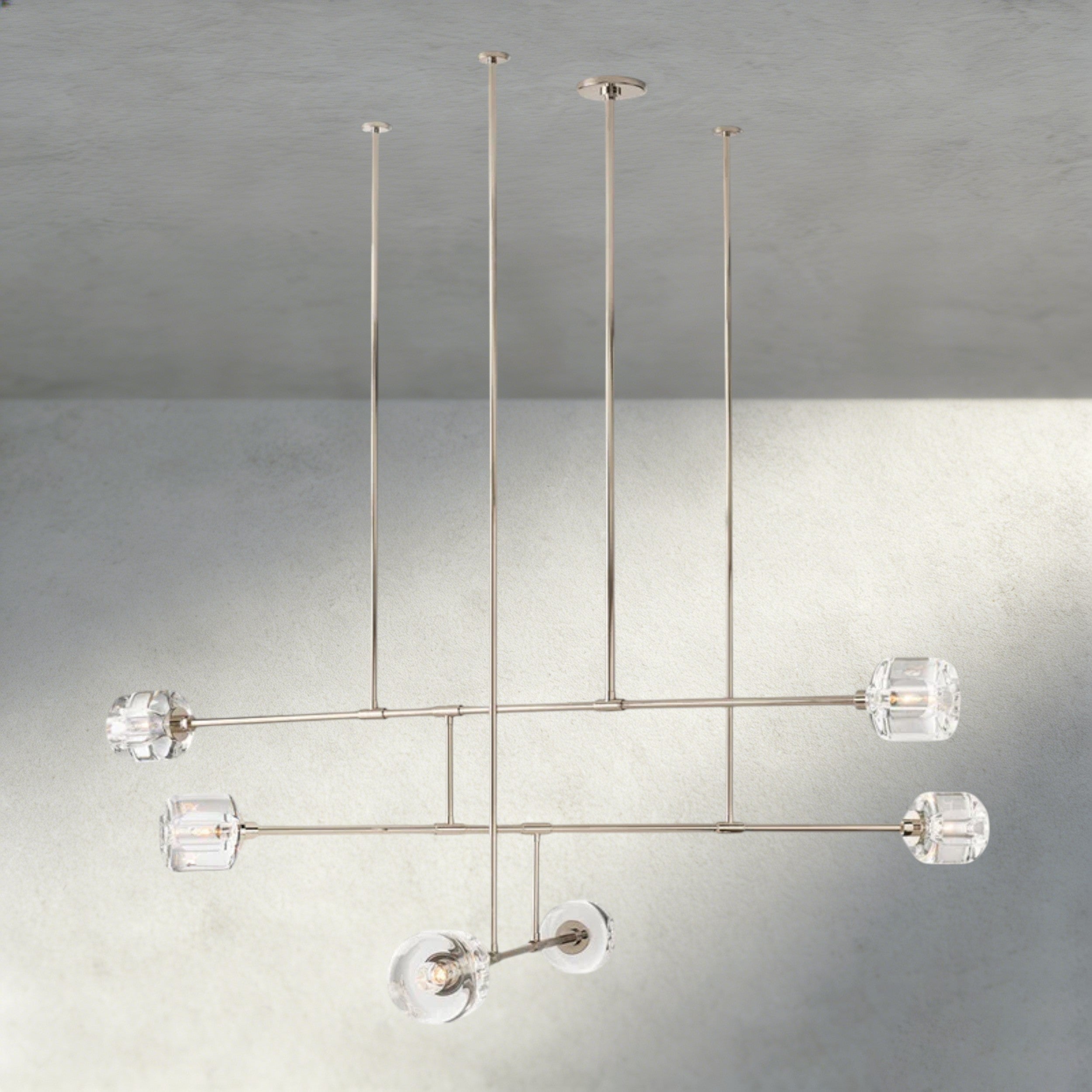 Demaret Mobile Round Chandelier 48", 62"-chandelier-Briglighting